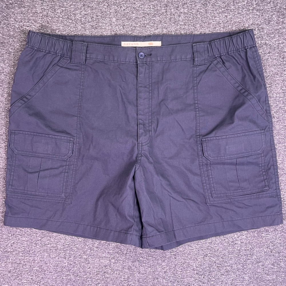 Savane Shorts Mens 44 Safari Cargo Gray Outdoors Utility Elastic Waist Hiking
